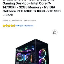 Gaming PC , i7 , RTX 4060 Ti - PC only 