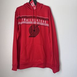 Ultra Game NBA  Fleece 2XL Pullover Hoodie Sweatshirt Portland Trailblazers RED