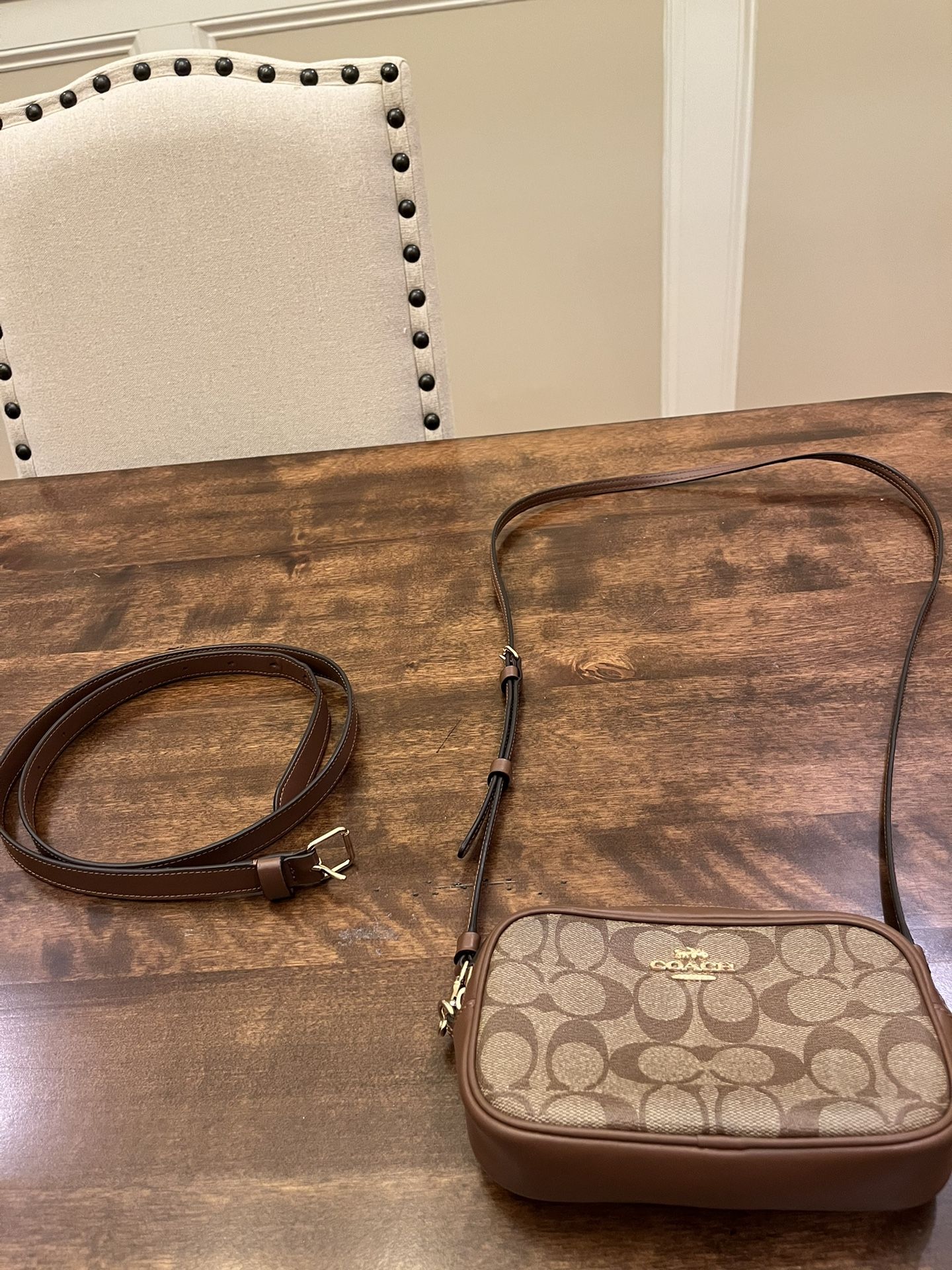 Coach Clutch And Belt 