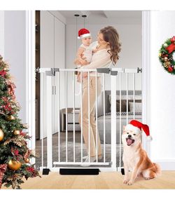 Rgqphantom Tall Safety Pet Gate, 30.5"-55" Wide, White