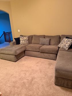 Couch and pillows