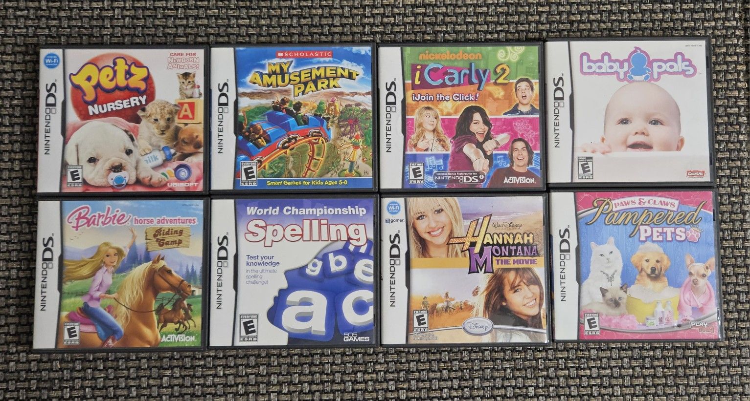 Authentic Like New Nintendo DS Games/Cases/Manuels Lot (x8)