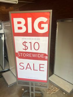 I have a batch of store shelves; I am selling them all together.