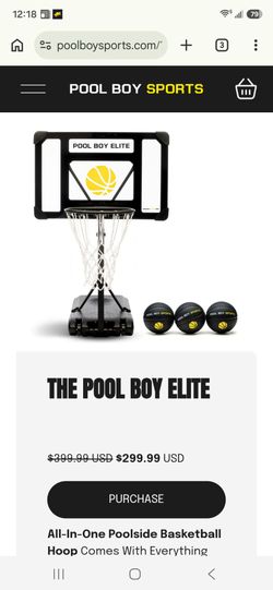 Pool Boy Elite Poolside Basketball Hoop
