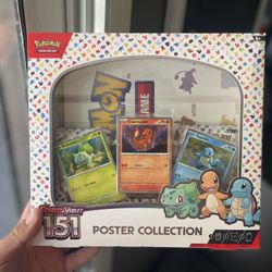 Pokemon Trading Card Games Scarlet & Violet 3.5 151 Poster Collection Box - 3 Pokemon TCG: Scarlet & Violet—151 booster packs