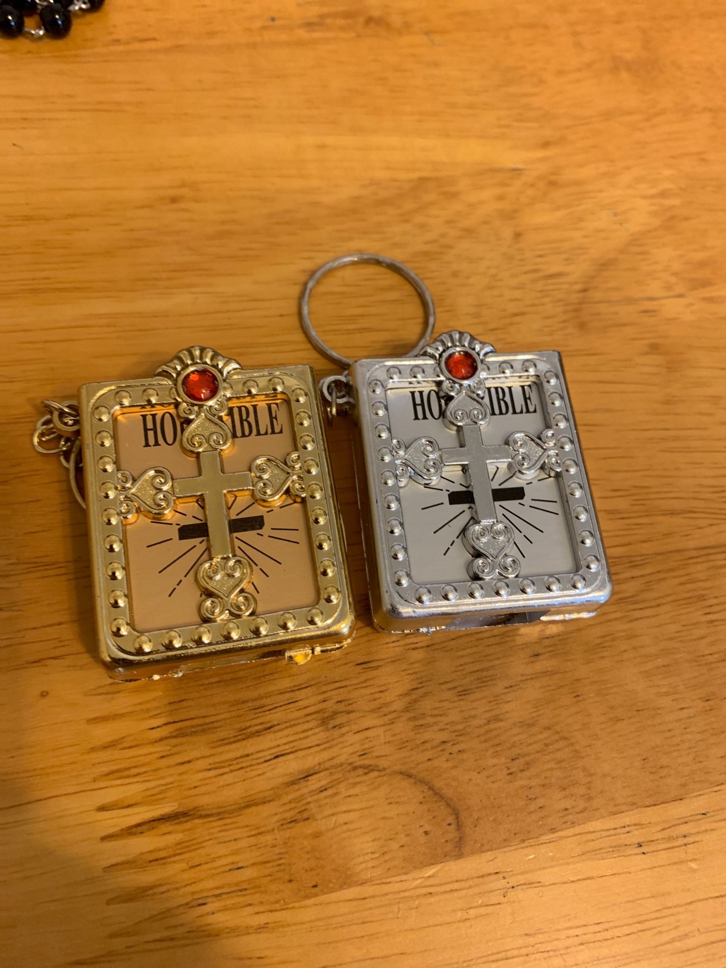 New Holy Bible key chain