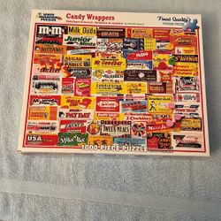 White. Mountain Candy Wrappers 1000 Piece Puzzles