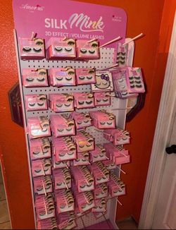 Mink eyelashes+stand salon ready