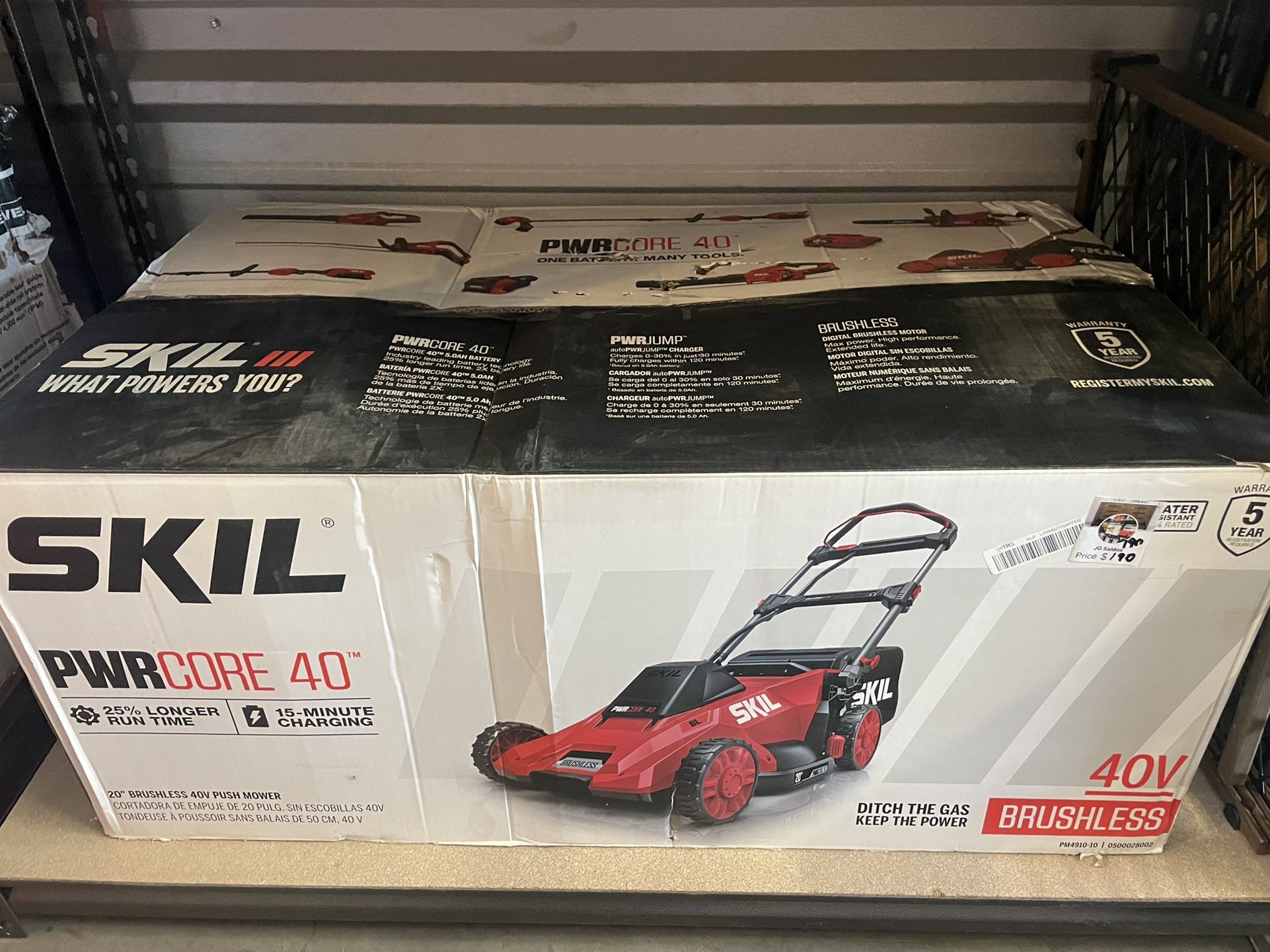 40v Skil Mower With Baterry And Charger Included