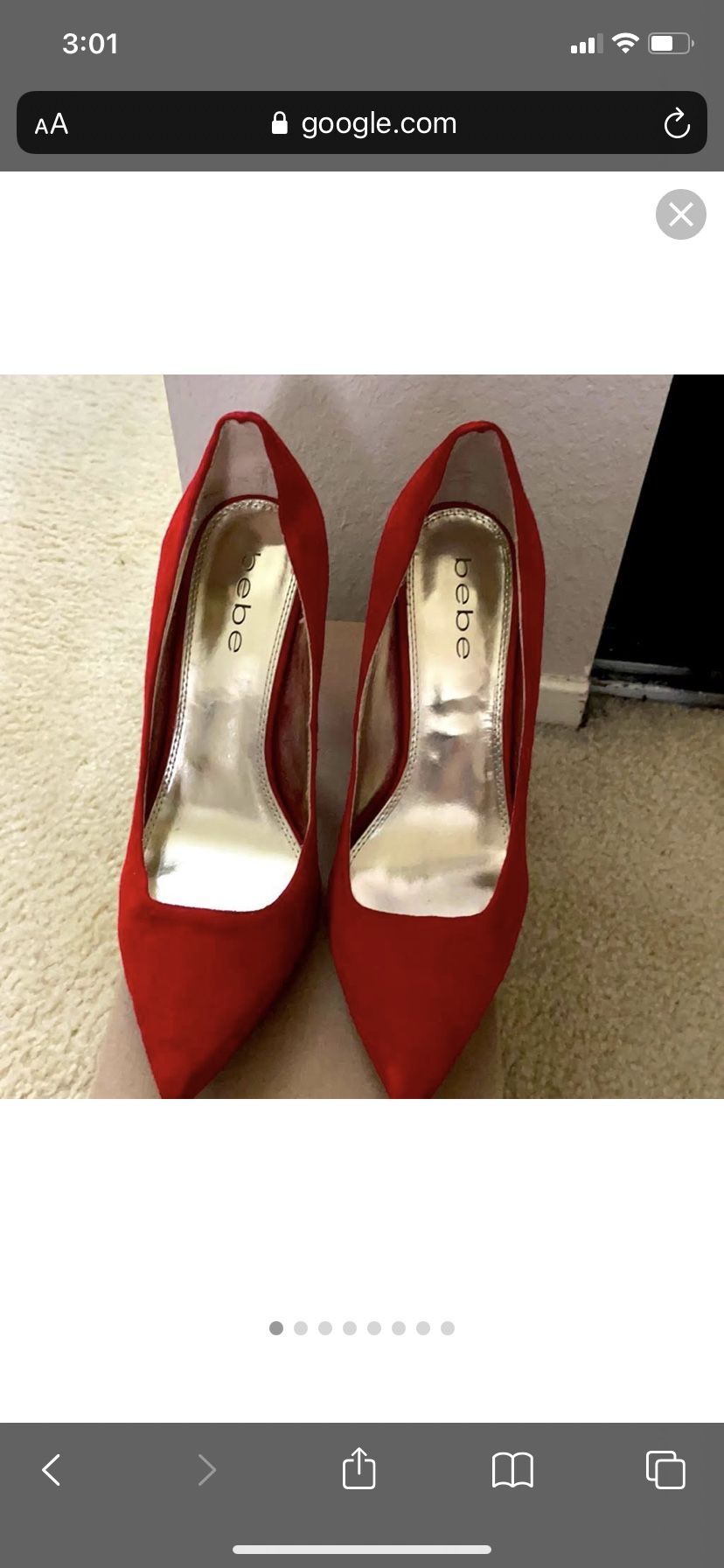 Red Bebe Heels 