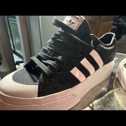 Adidas Nizza Platform — Black/White Size 9.5