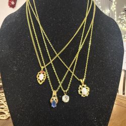 Gold-Tone Necklaces with Pendants – Quality Costume Jewelry