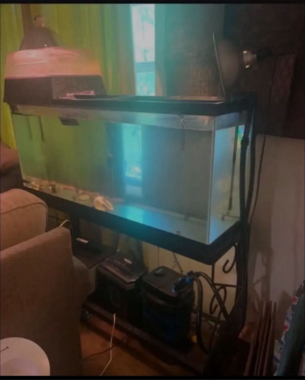 55 Gallon Tank, Stand And Pump $150