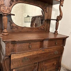 Antique Oak Sideboard 