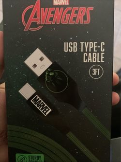 Marvel Avengers USB Type-C Cable 3ft