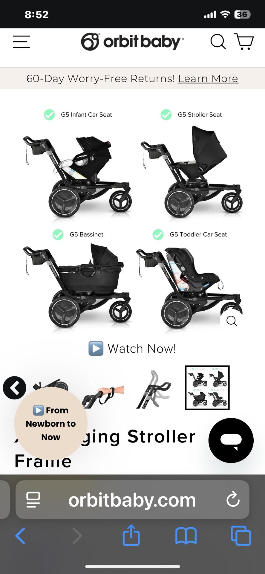 Orbit Baby X5 Jogging Stroller
