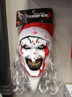 Terrifier 3 Santa art the clown Deluxe injection mask