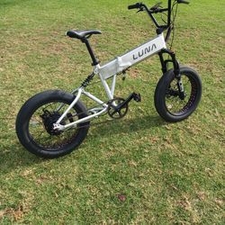 Electric bike  LUNA silver 48v 1000w New Battery