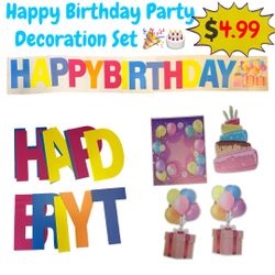  Happy Birthday Party Decoration Set 🎉🎂 