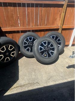 Toyota Tundra TRD wheels and tires.