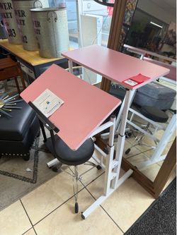Brand New Pink Standing Desk