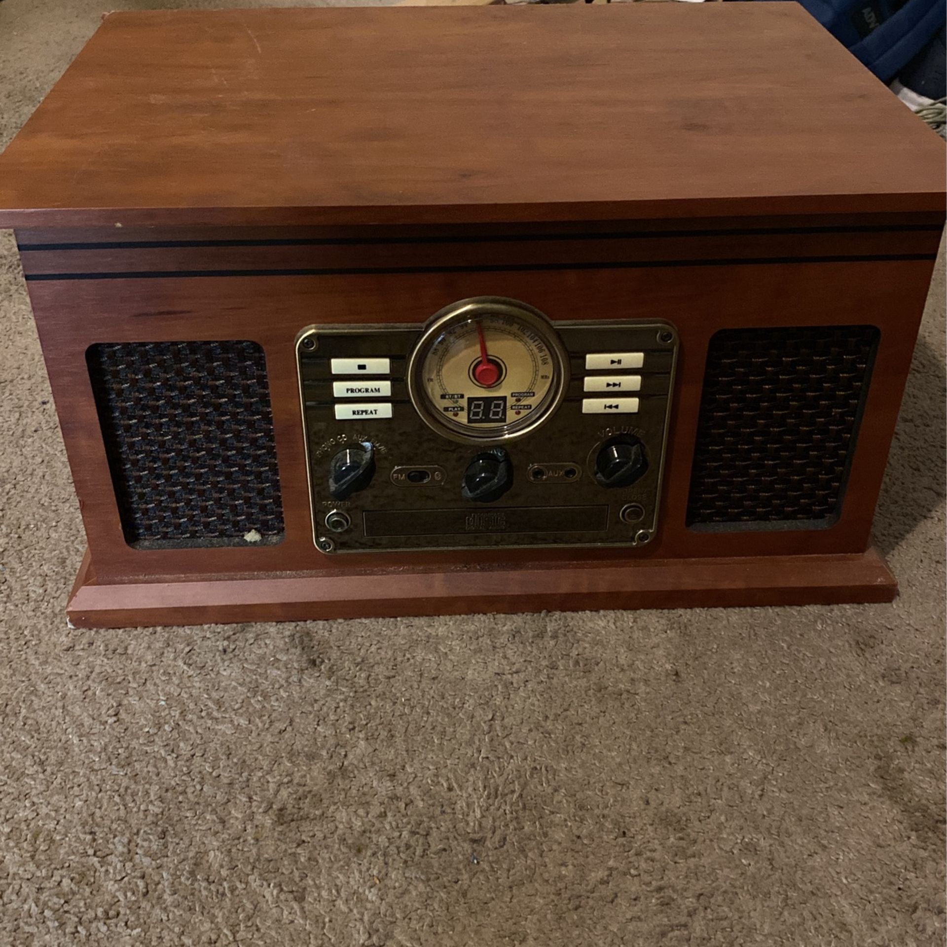 Victrola VTA-200B Wooden 6-In-1 Nostalgic Classic Turntable with Bluetooth