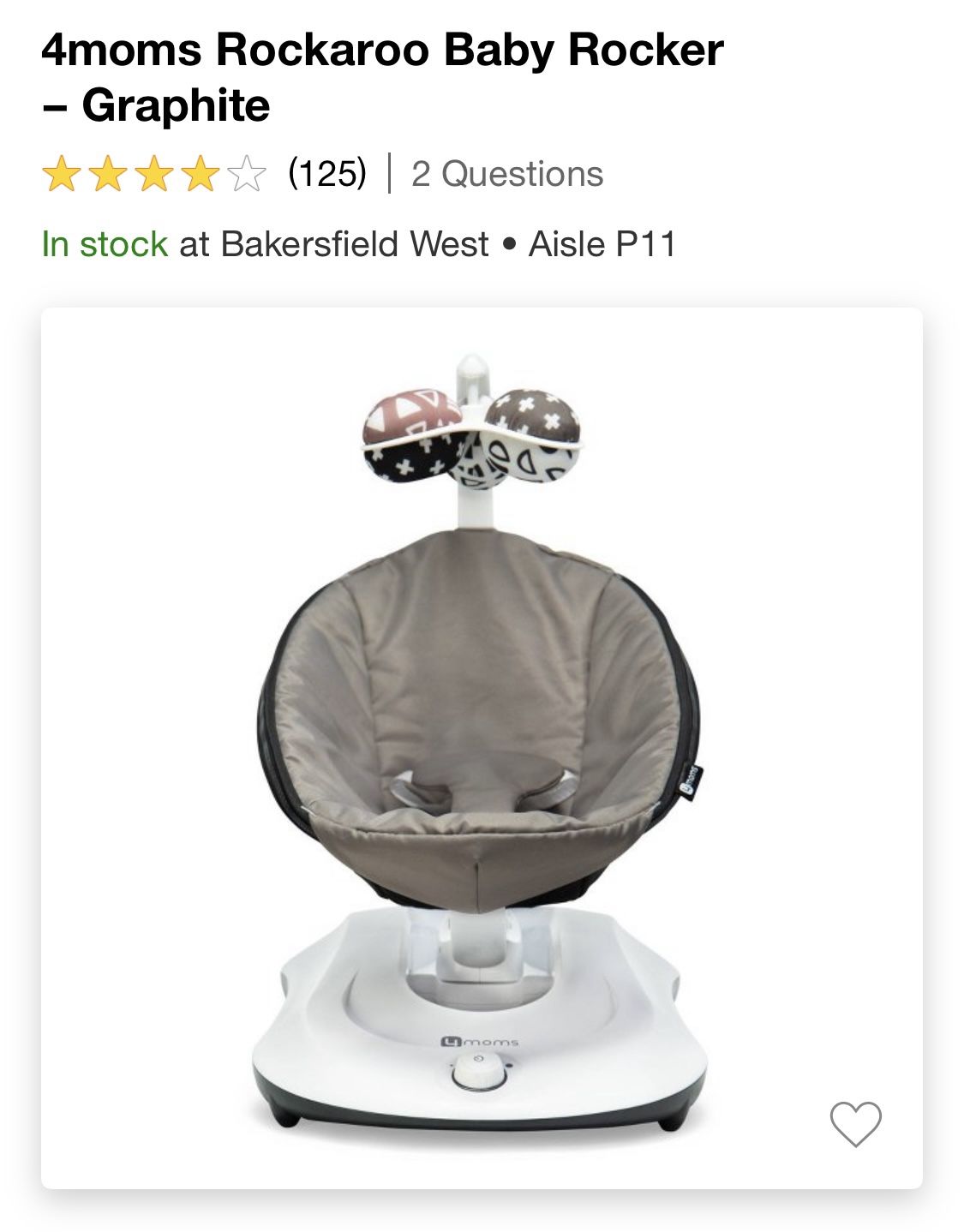 4 Mom Mamaroo Swings 