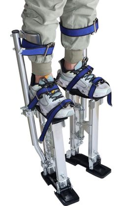Drywall Stilts 18-30 Inch Height Adjustable Lifts Aluminum Tool for Painting Finishing Pruning Branches Cleaning