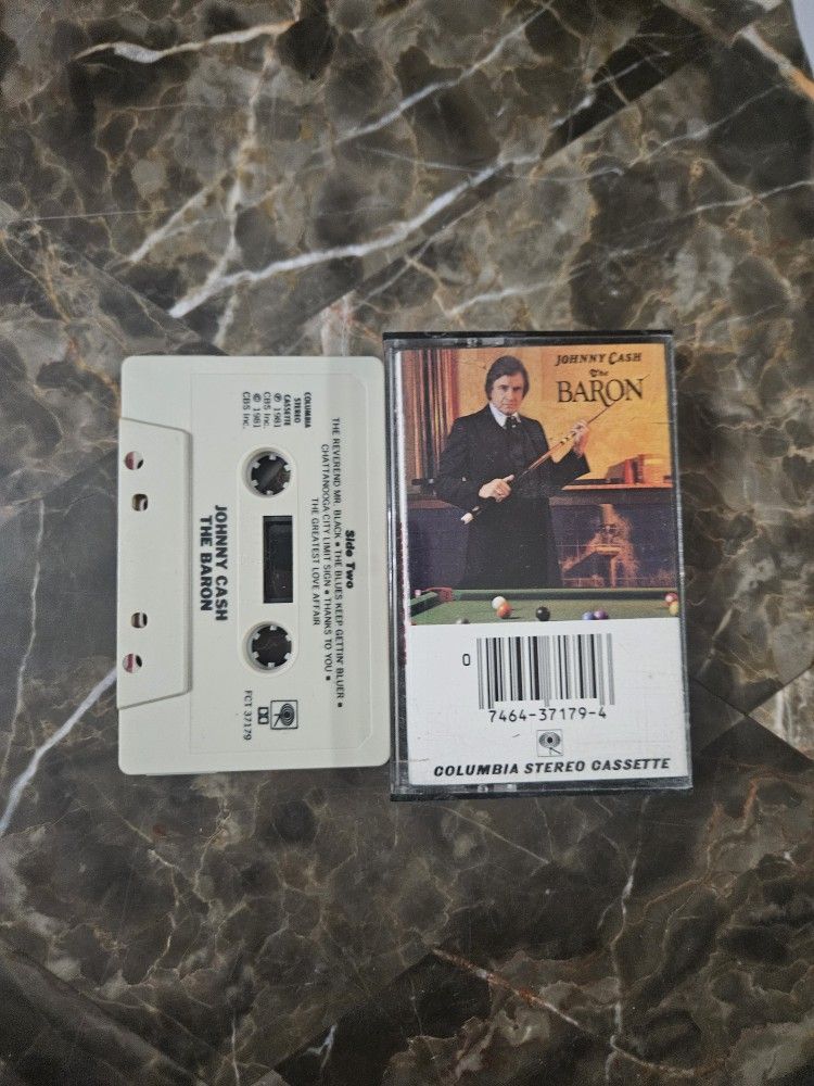 Johnny Cash The Baron Cassette Tape 1981 Columbia Stereo
