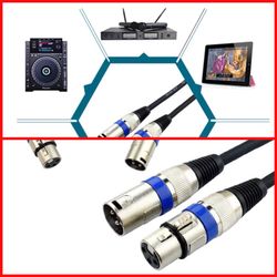 Male to Female Microphone Extension Cable