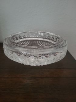 Waterford cut crystal ashtray