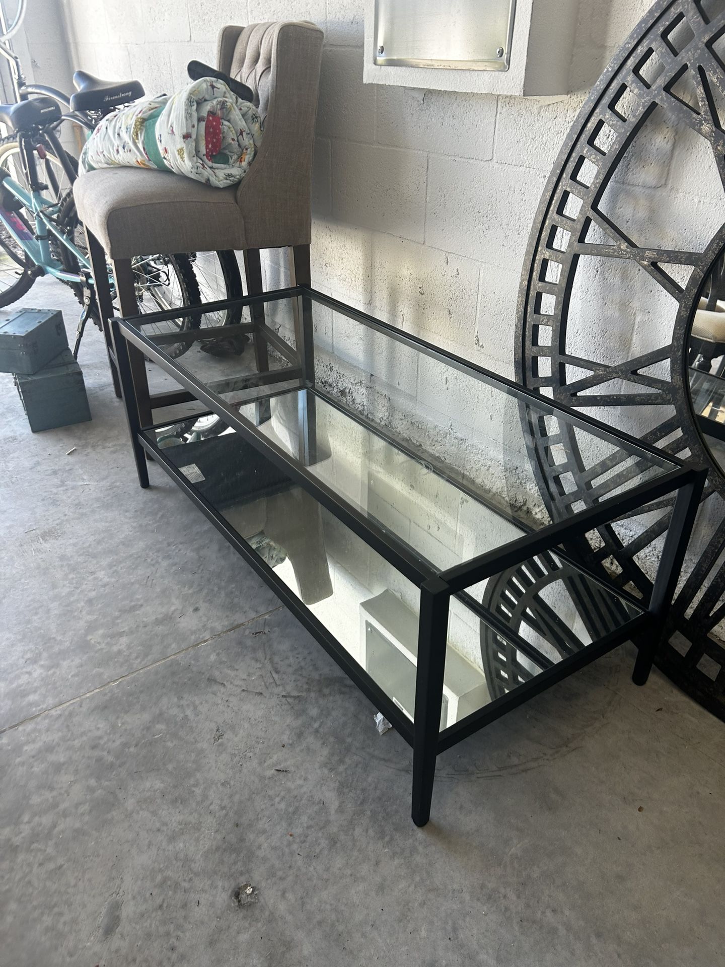 Glass Coffee Table With Mirror