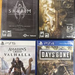 Ps5, PS4, And 2 PC Games