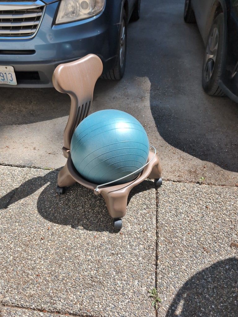 Free Exercise Ball Chair