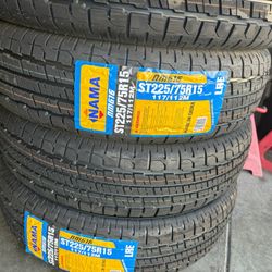 4x ST Trailer Tires 225 X75-15 $300 