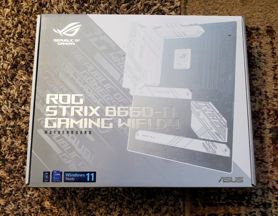 Intel i7 12700k CPU + Asus Strix B660-A Gaming Motherboard $300