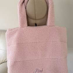 Victoria's Secret PINK Cozy Plush Tote bag.