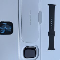 Space Gray Brand New Apple Watch Series 11 42mm In Box With New Black Band 