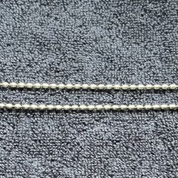 Sterling Silver 16” Italian Ball Bead Chain Necklace