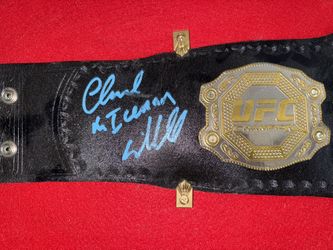 Chuck Liddell Signed UFC Belt & Case W/ PSA Cert