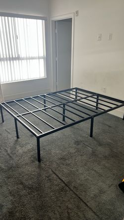 Black Metal Platform Bed Frame
