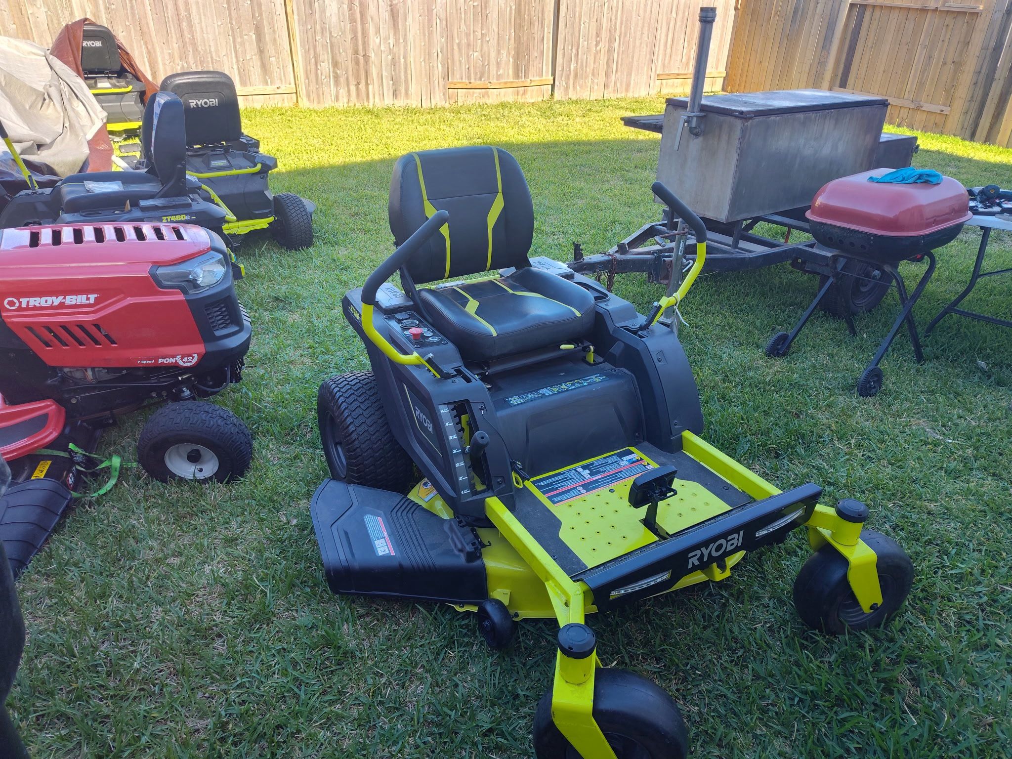 Ryobi 42” 0 Turn Electric Riding Lawn Mower