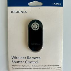 📷 Insignia Wireless Remote Shutter Control for Canon DSLR Cameras NS-WSCC New
