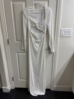 Beautiful White Sequence One33 Social Dress