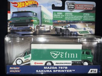 Hot Wheels Premium Mazda 787B Sakura Sprinter Team Transport 