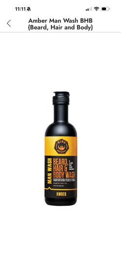 Amber Man Wash BHB (Beard, Hair and Body) 12fl oz  by GIBS Grooming  