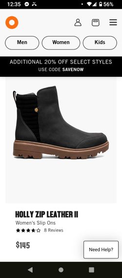 Bogs Holly Zip Leather 2