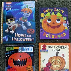Set of 4 Halloween Children's Books