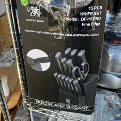 15 Pc Knife Set New Still In Box 