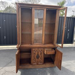 Lighted Hutch Cabinet
